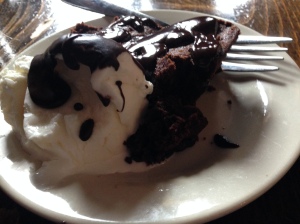 Quivey's Grove hot fudge brownie