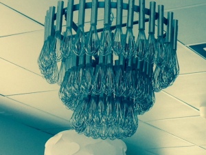 Short Stack Eatery chandelier